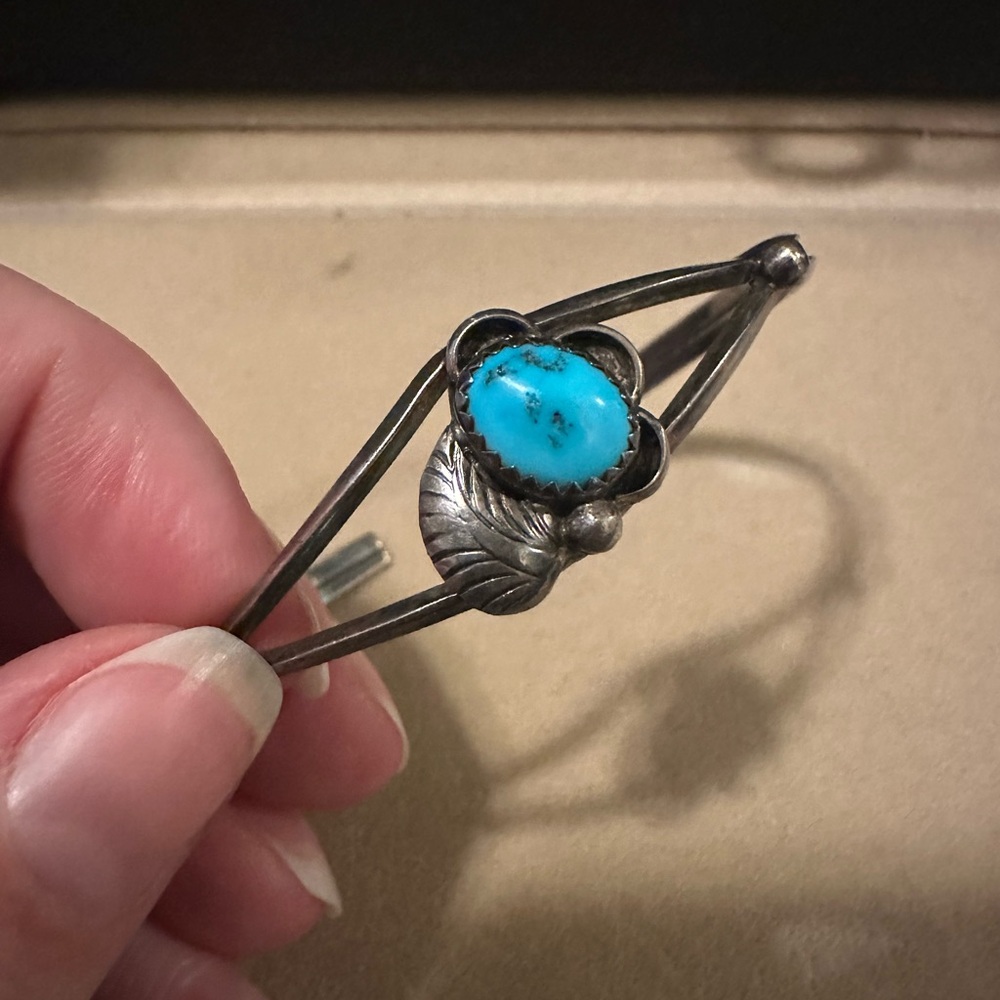 Turquoise and Sterling silver cuff bracelet